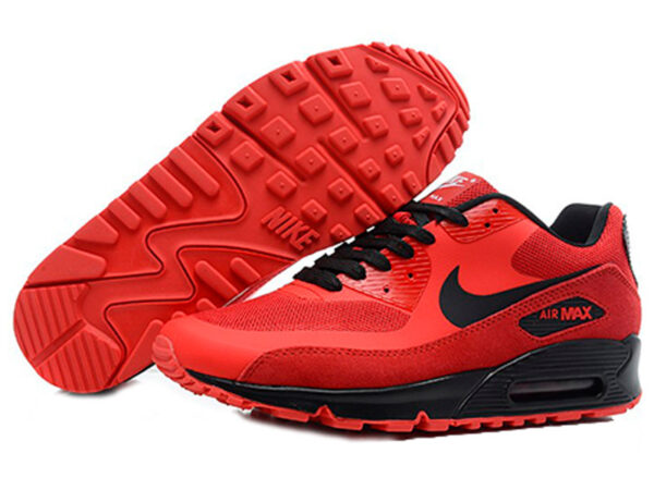 Nike Air Max 90 Hyperfuse красные с черным (40-45)