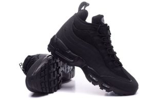 Зимние Nike Air Max 95 Sneakerboot Black черные (40-44)