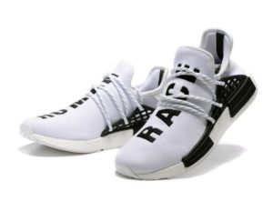 Кроссовки Adidas NMD Human Race белые с черным